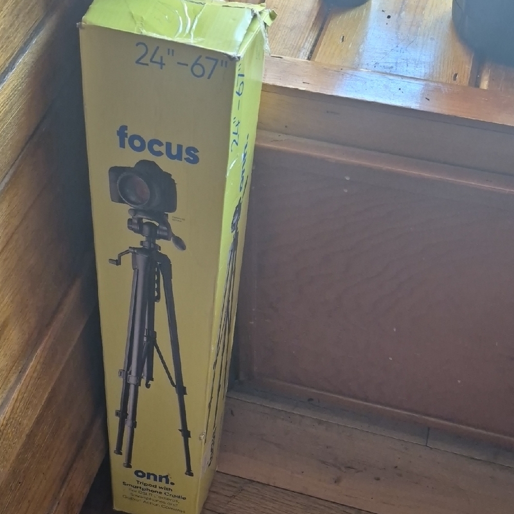 On Running Yellow Tripod for Cameras